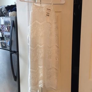 Women's size medium white lace dress